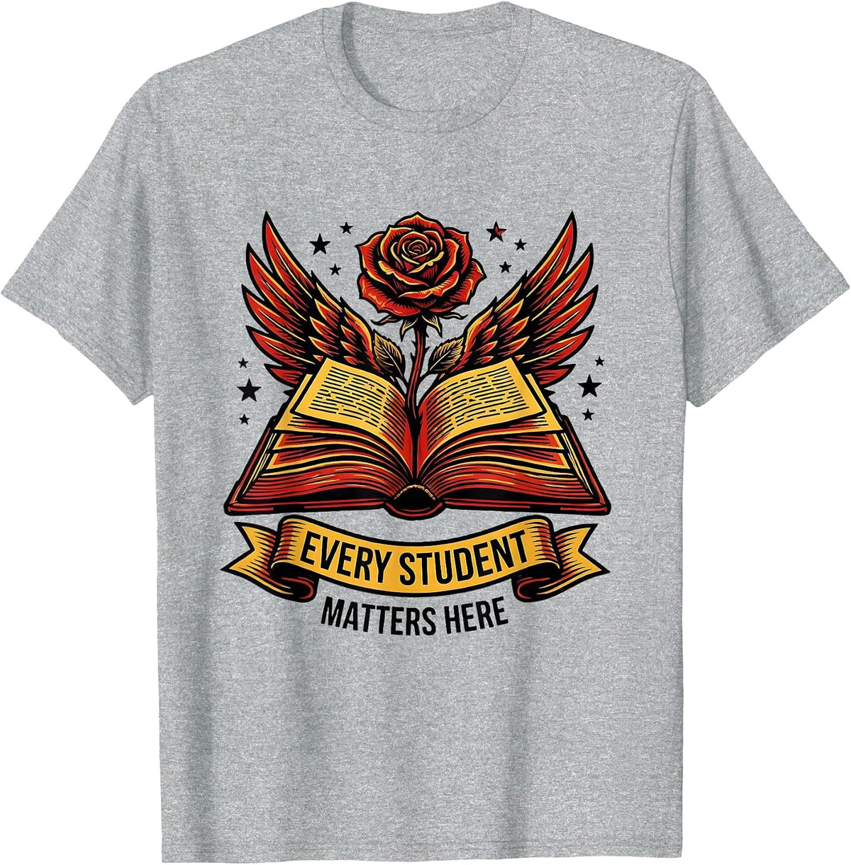 Men's Every Student Matters Here School Counselor Design T-Shirt - Heather Grey