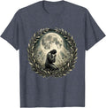 Jesus Kneeling in Moonlit Garden Illustration T-Shirt - Heather Blue