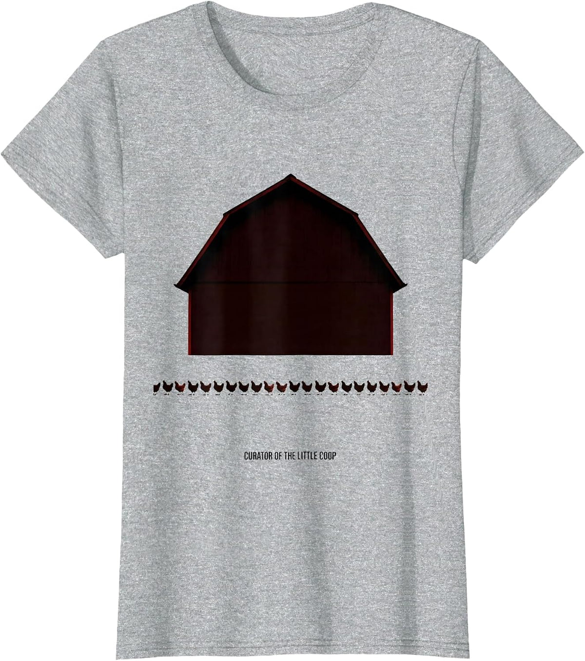 Curator Of The Little Coop Cute Teacher Chicken Preschool T-Shirt - Heather Grey