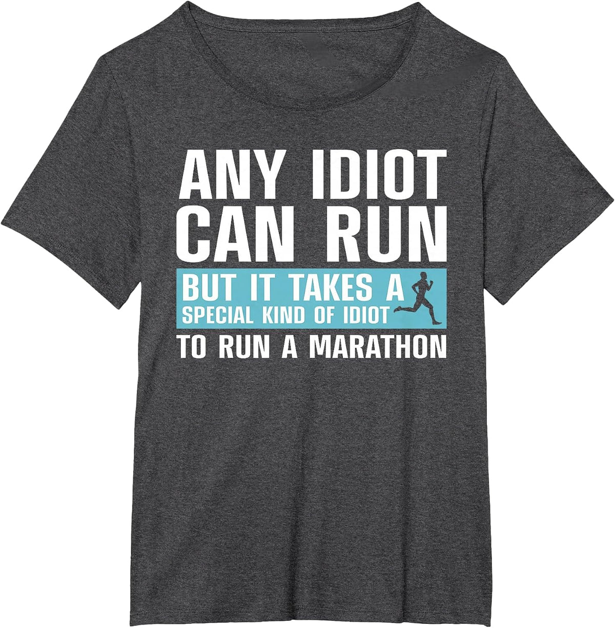 Funny Marathon Art for Men Women Marathoner Running Finisher T-Shirt - Dark Heather Grey