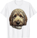 Men's Goldendoodle Portrait Doodle Dog Lover Gift T-Shirt - White