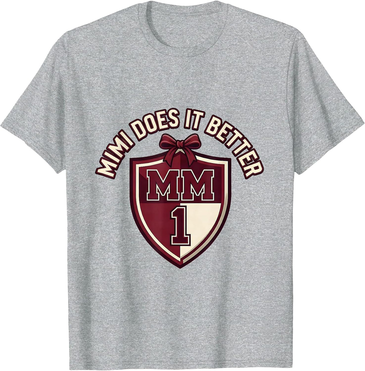 Men's Mimi Does It Better Proud Grandma Design T-Shirt - Heather Grey