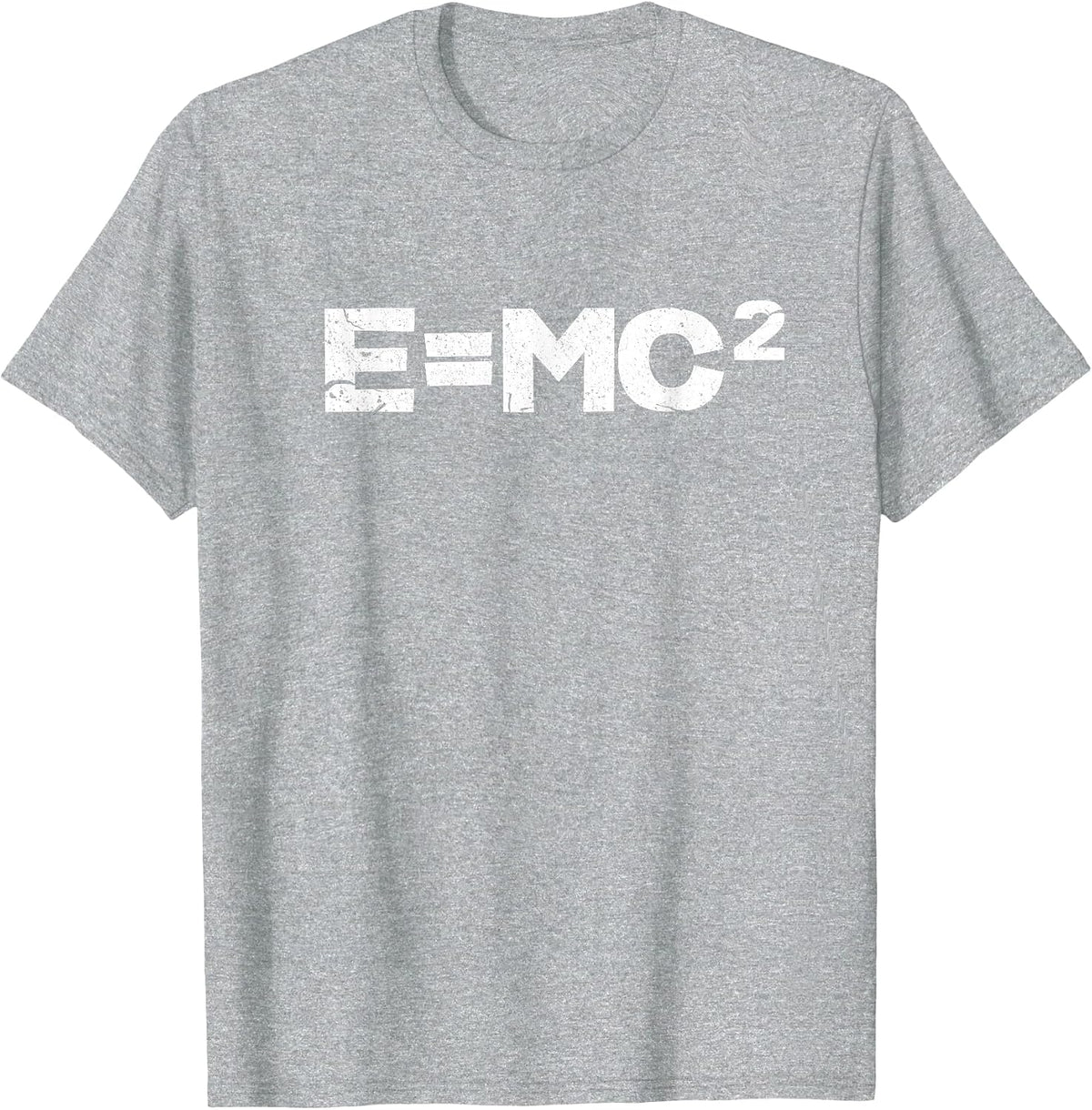 E Mc2 Funny Science Math Teacher Student T-Shirt - Heather Grey