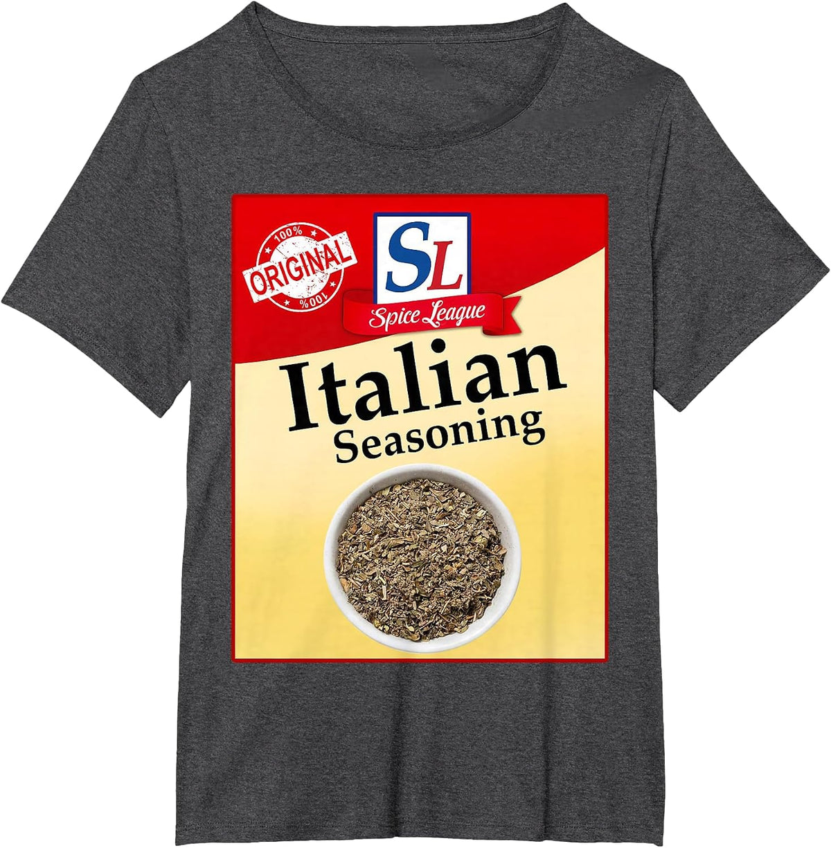 Italian Seasoning Family Matching Halloween Group Costume T-Shirt - Dark Heather Grey