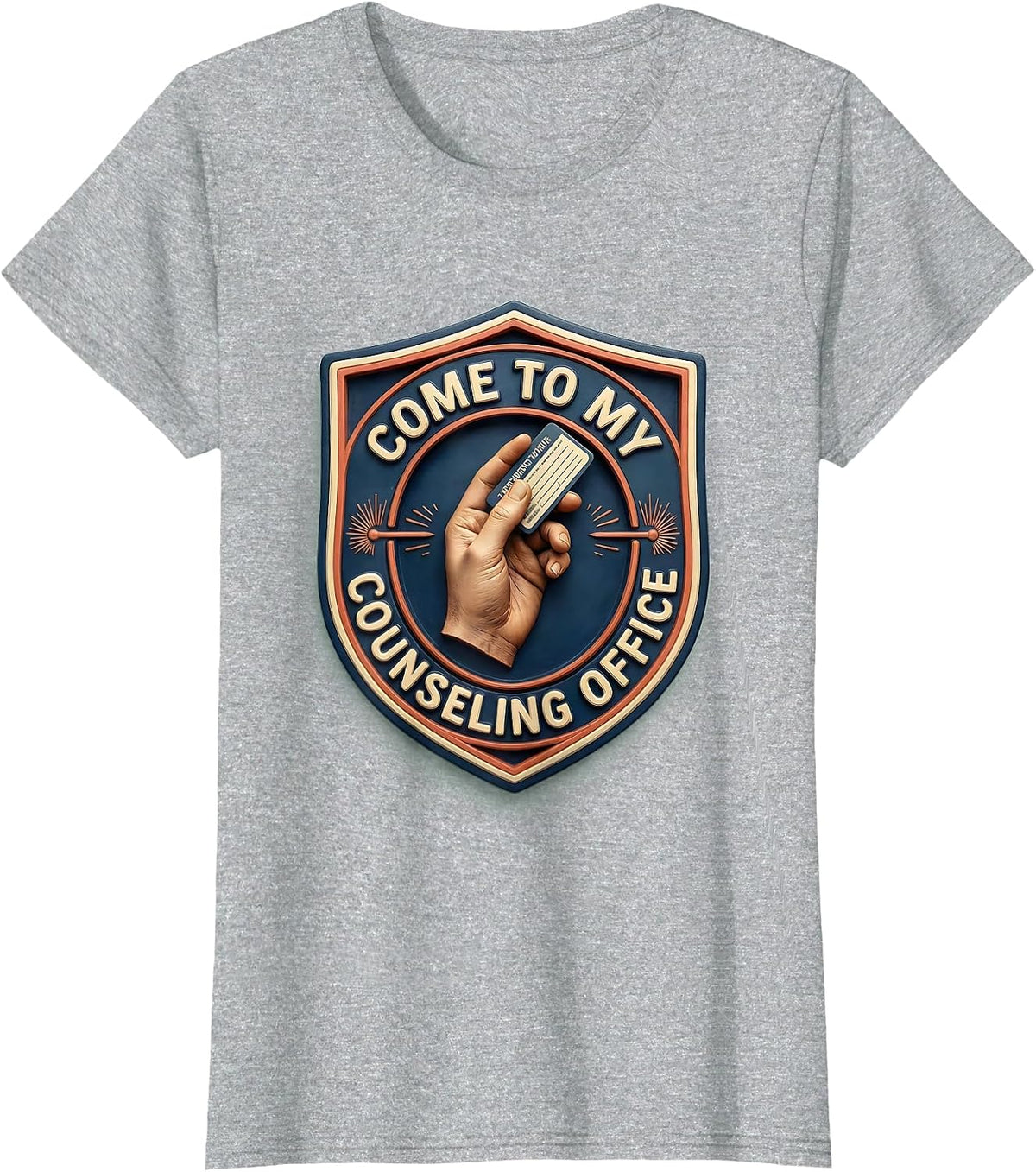 Come To My Counseling Office Groovy Retro School Counselor T-Shirt - Heather Grey