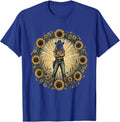 Confident Cowgirl Crossed Arms Western Rodeo Design T-Shirt - Royal Blue