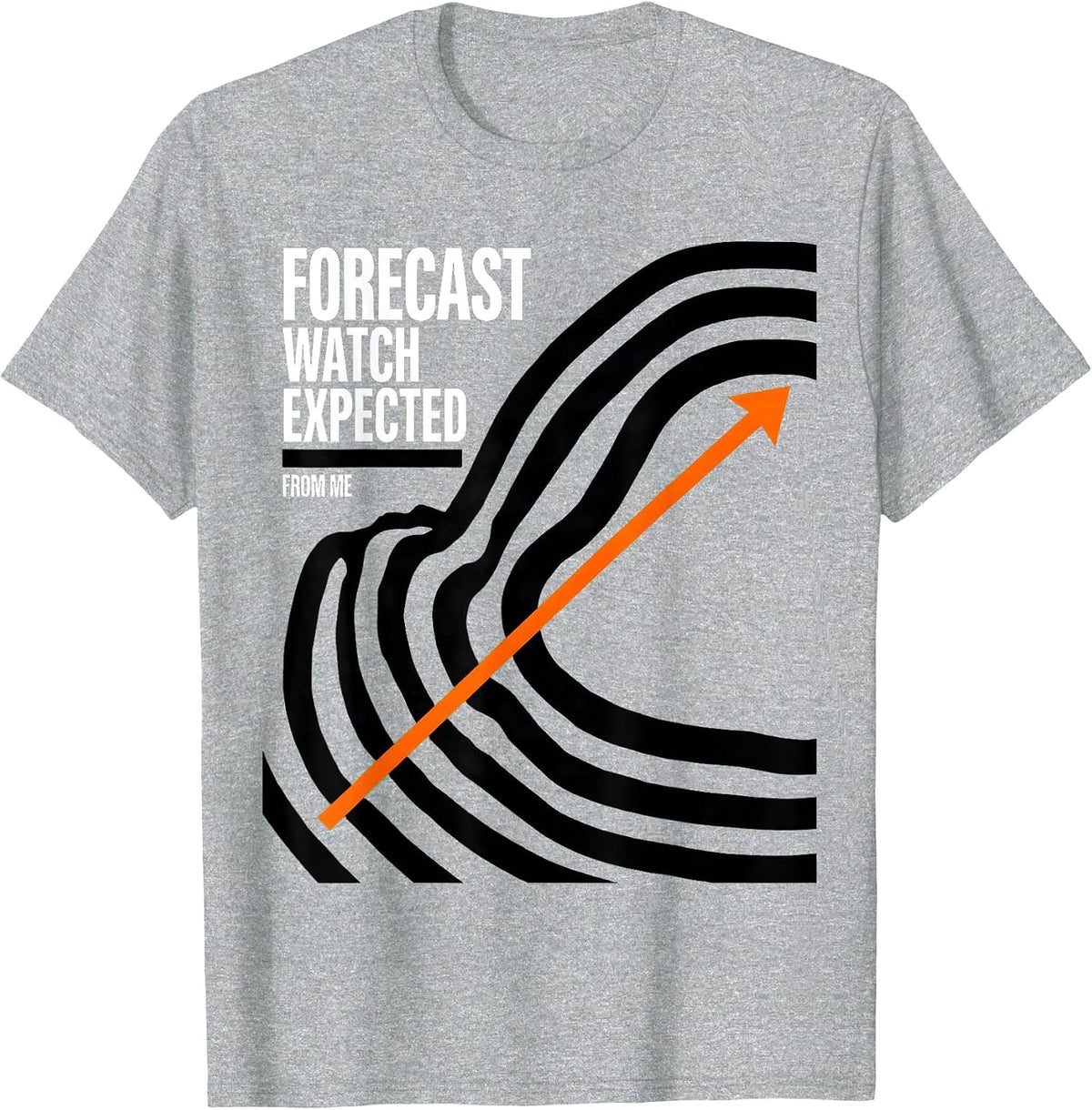 Men's Forecast Watch Expected From Me Brutalist Graphic Storm T-Shirt - Heather Grey