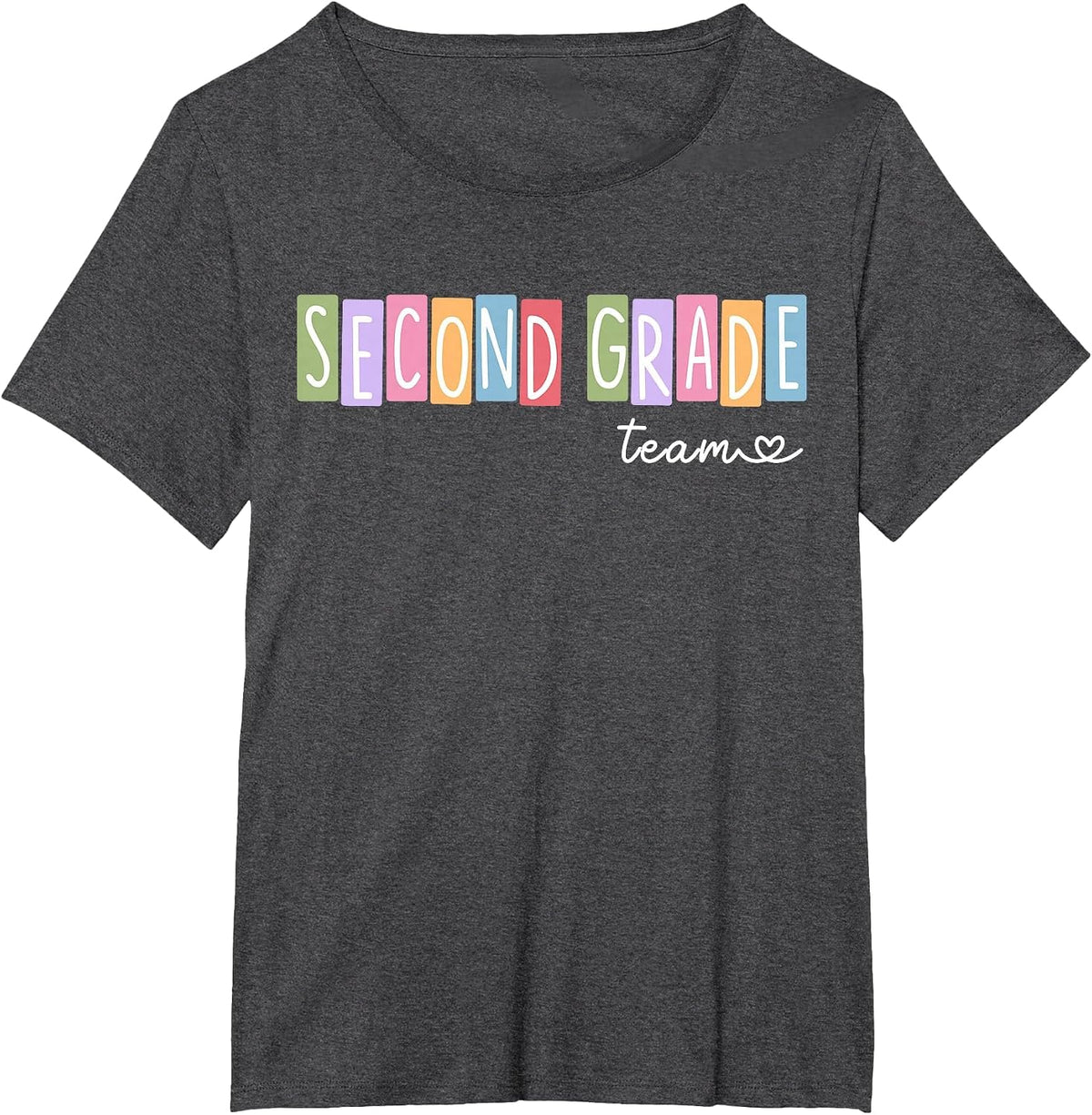 Second Grade Team 2nd Grade Teacher Girls Boys T-Shirt - Dark Heather Grey