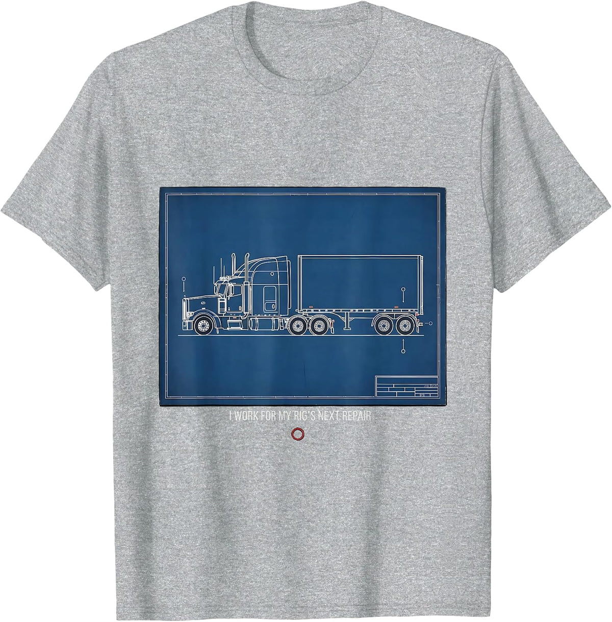 Men's I Work For My Rig's Next Repair Funny Trucker Pickup Driver T-Shirt - Heather Grey