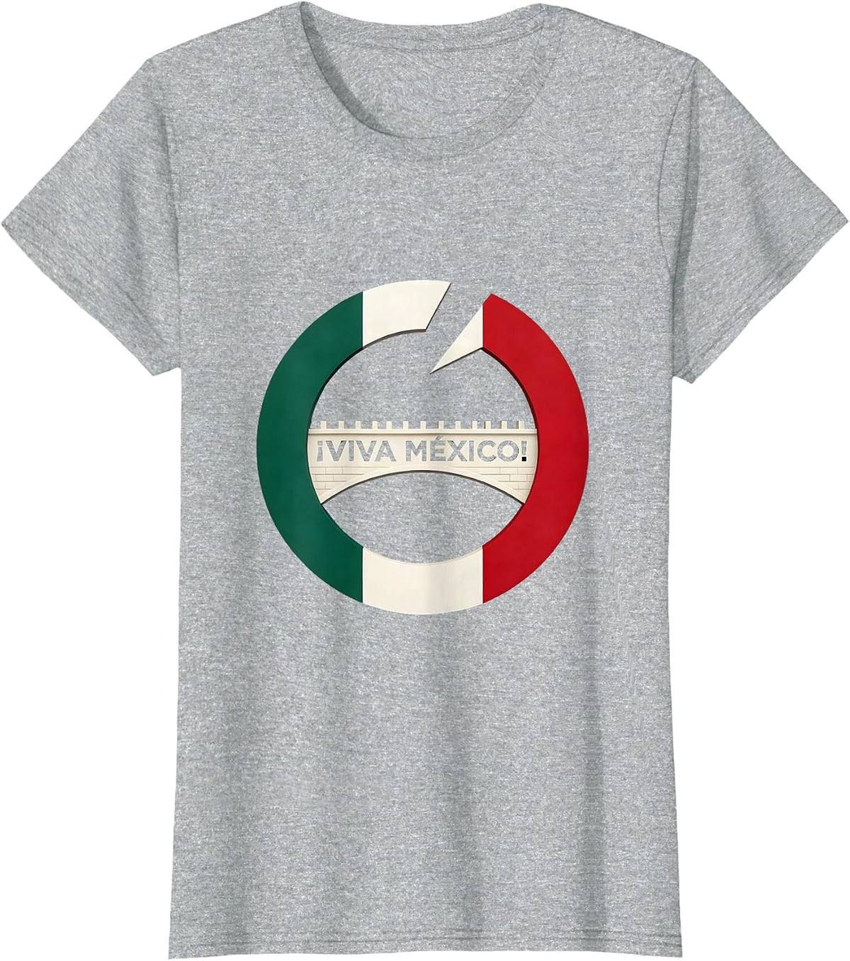 Women's ¡Viva México! Patriotic Mexican Heritage Pride Kids T-Shirt - Heather Grey
