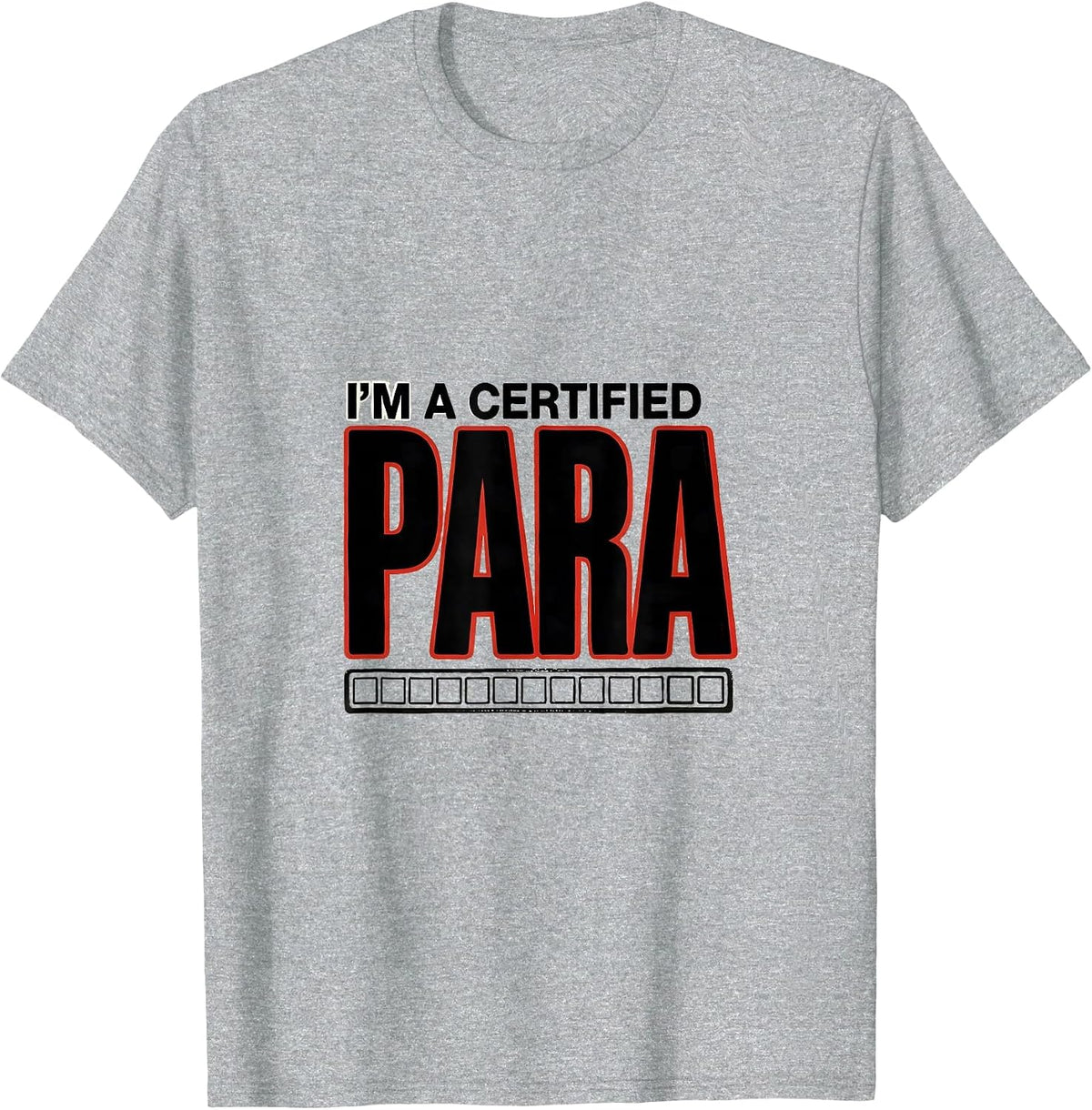 Men's I'm A Certified Para Funny Paraeducator Special Education T-Shirt - Heather Grey