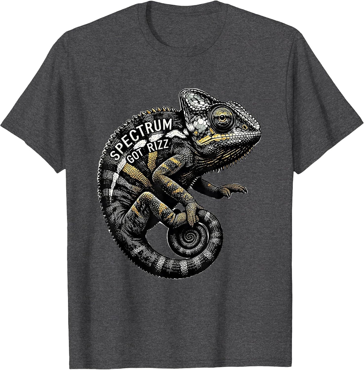 Spectrum Got Rizz Autism Awareness Design T-Shirt - Dark Heather Grey