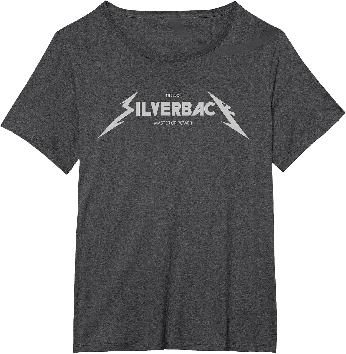 96.4% Silverback Gorilla Fitness Apparel Bodybuilding Gym T T-Shirt - Dark Heather Grey