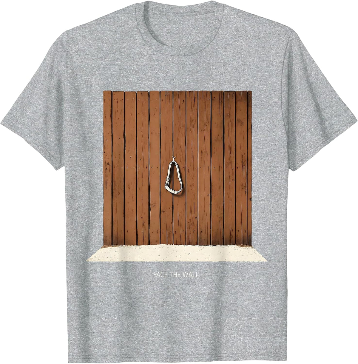 Men's Face The Wall Western Rodeo Heritage Cowgirl Horse Lover T-Shirt - Heather Grey