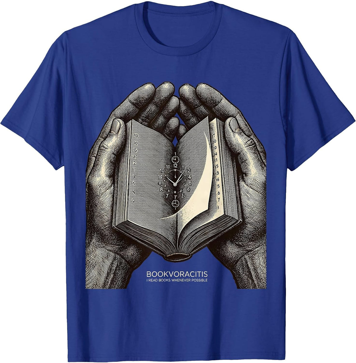 Men's Bookvoracitis I Read Books Whenever Possible Bookworm T-Shirt - Royal Blue