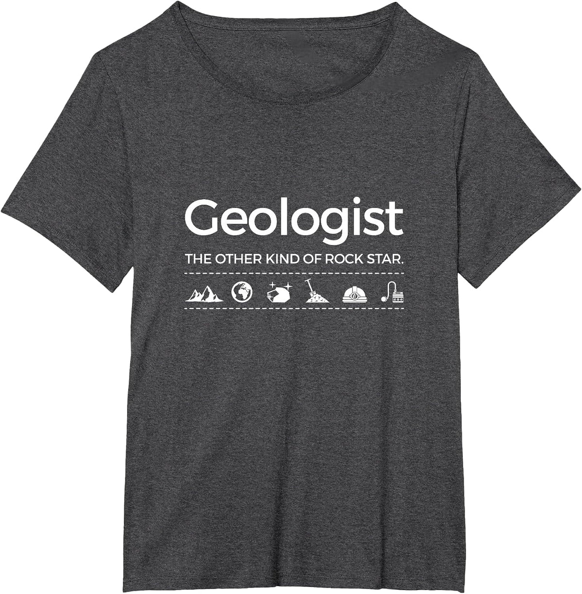 Funny Geologist Rock Hound Teacher Professor Shirt T-Shirt - Dark Heather Grey