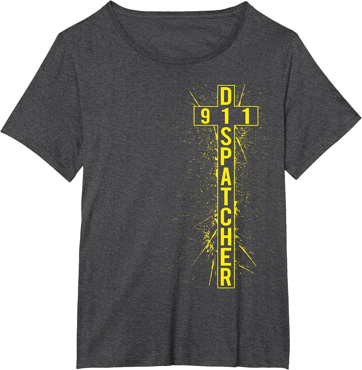 Christian 911 Dispatcher T-Shirt - Dark Heather Grey