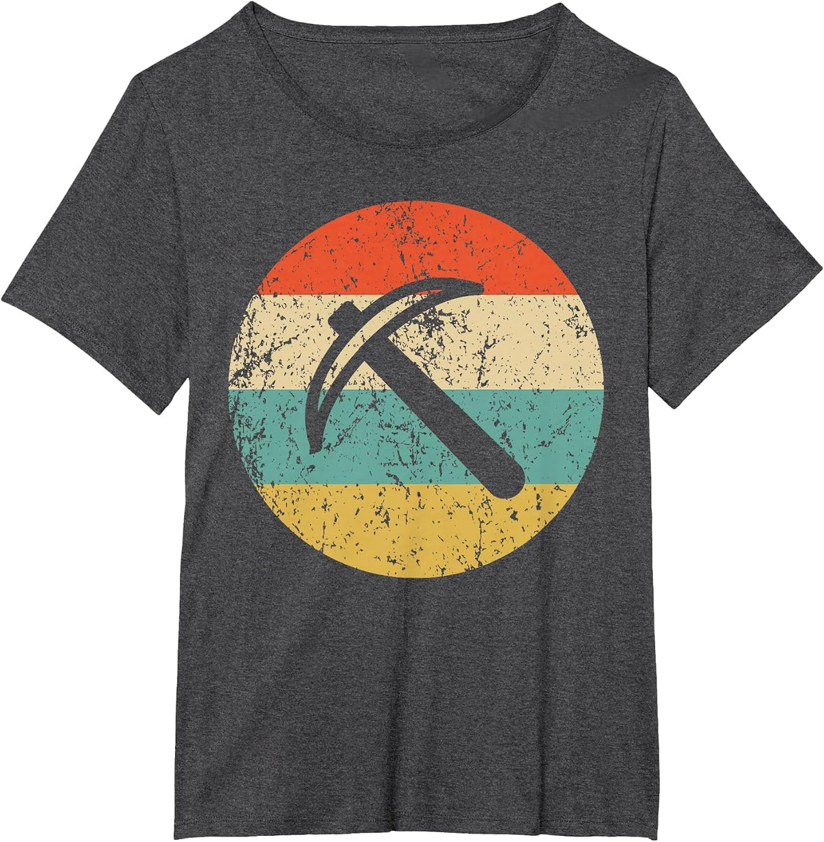 Geologist Miner Shirt - Vintage Retro Pick Axe T-Shirt T-Shirt - Dark Heather Grey