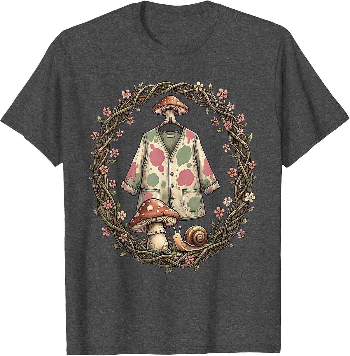 Men's Preschool Teacher Paint Smock Graphic T-Shirt - Dark Heather Grey