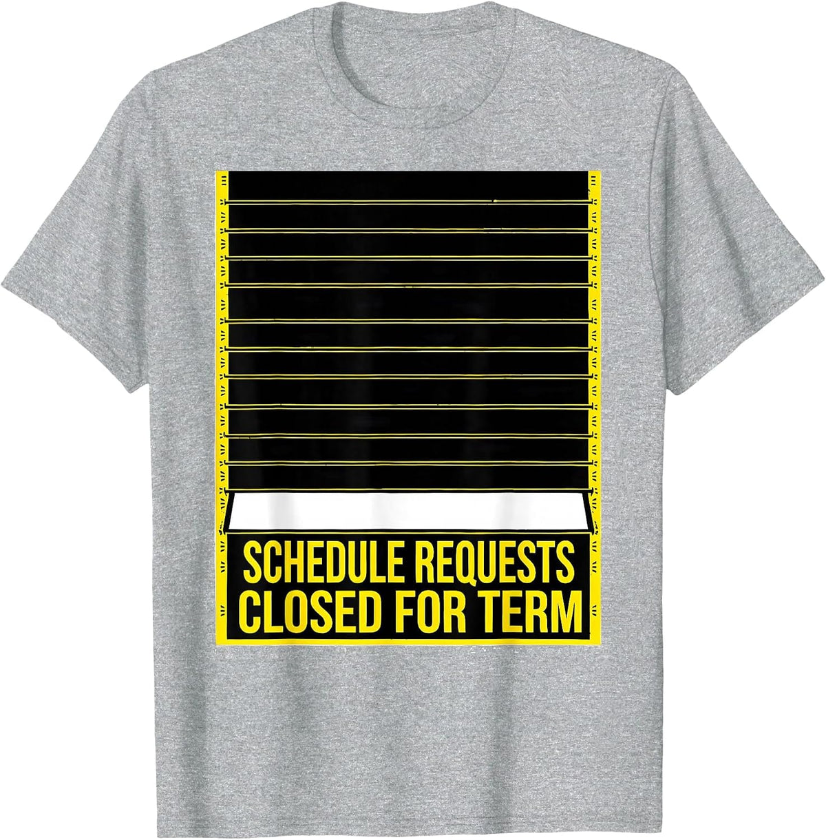 Men's Schedule Requests Closed For Term Groovy School Counselor T-Shirt - Heather Grey