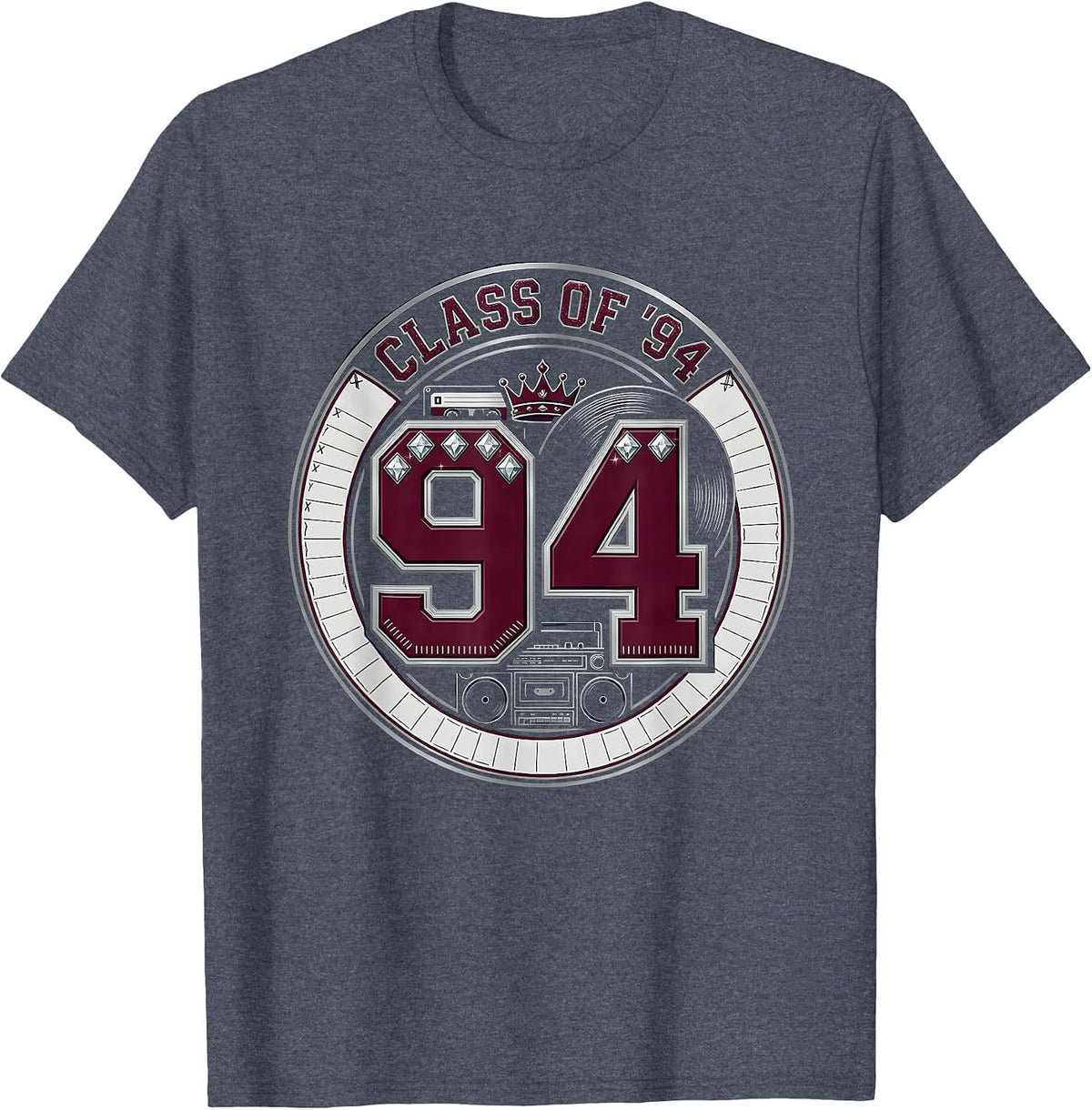 Class of 94 Retro Golden Era 90s Hip-Hop Rap Music Fan T-Shirt - Heather Blue