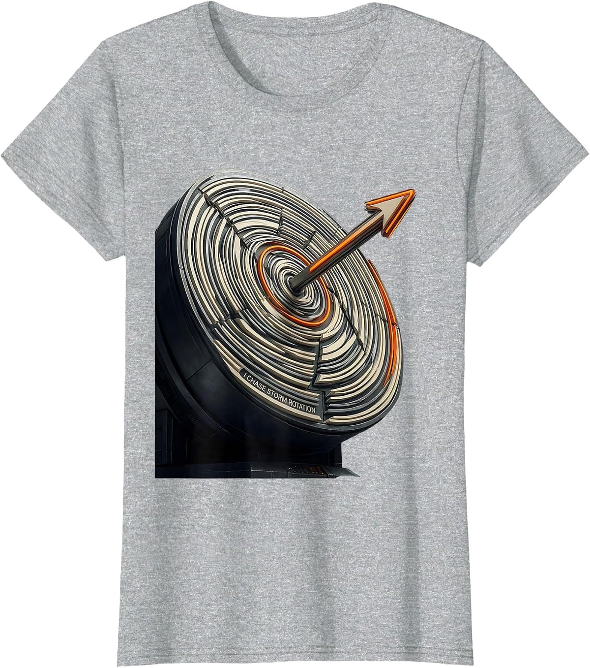 I Chase Storm Rotation Futurist Dynamism Meteorology Storm T-Shirt - Heather Grey
