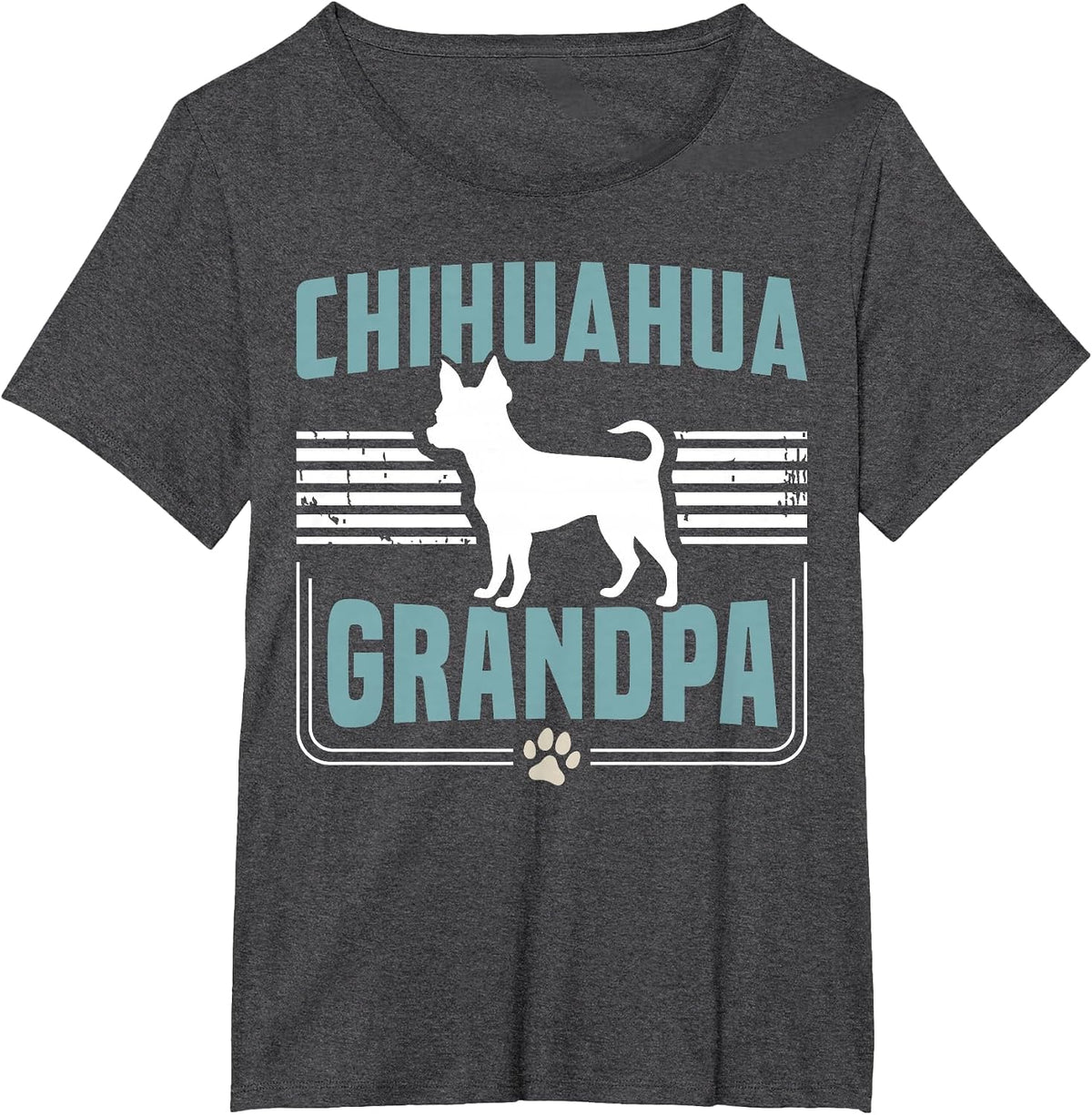 Chihuahua Grandpa Chihuahua Dog T-Shirt - Dark Heather Grey