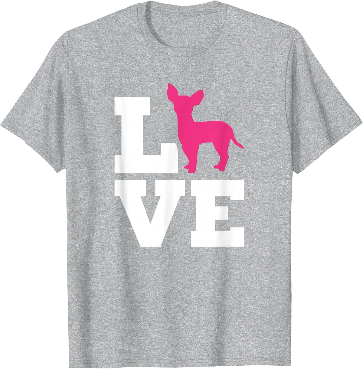 Chihuahua Love T-Shirt - Heather Grey