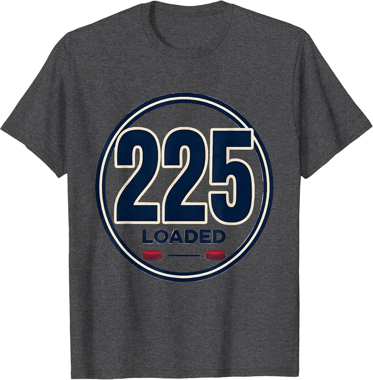 Men's 225 Loaded Sports Jersey Number Fan Gear T-Shirt - Dark Heather Grey