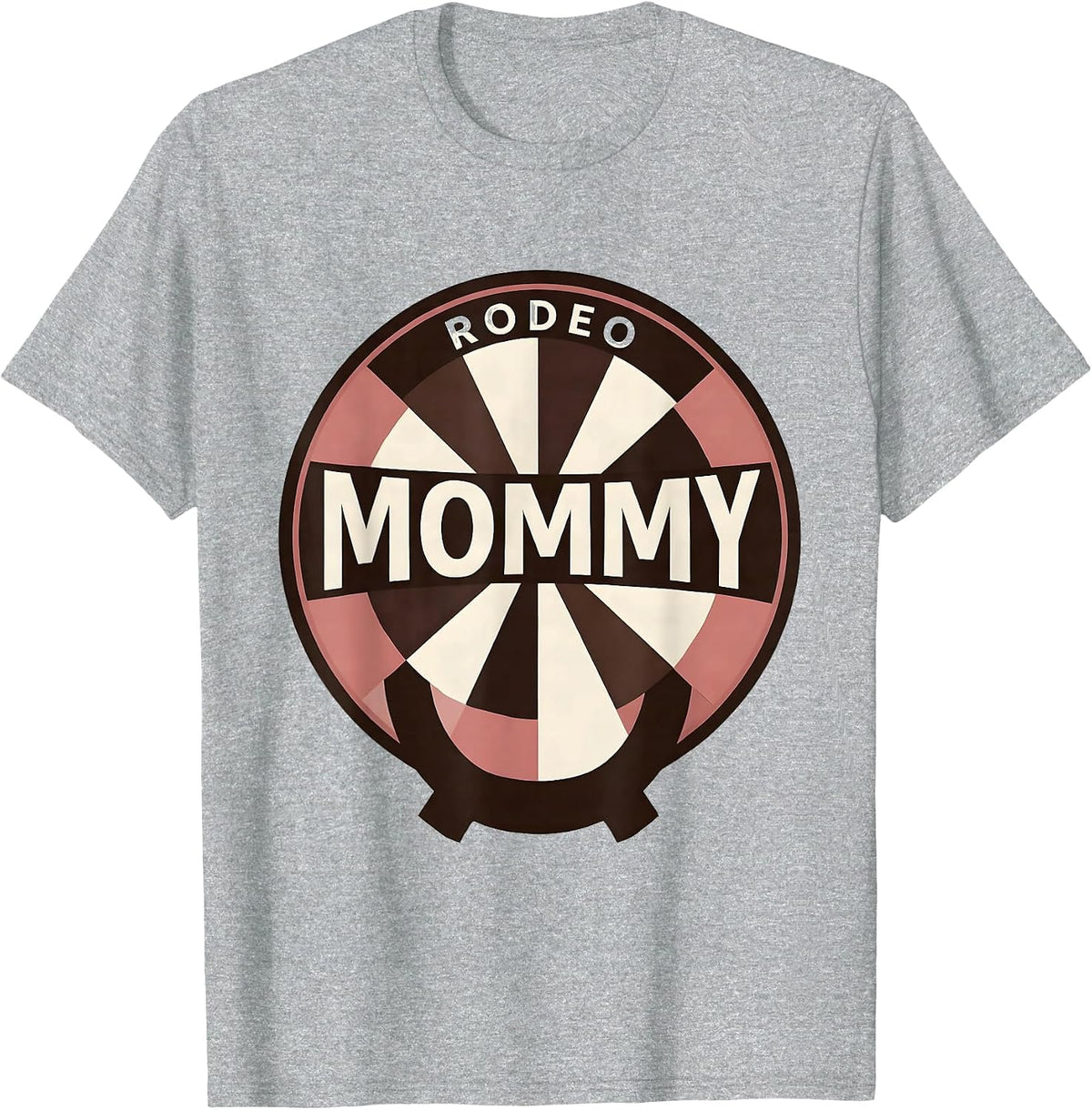 Men's Rodeo Mommy Quilt Block Patchwork Cowgirl Birthday Party T-Shirt - Heather Grey