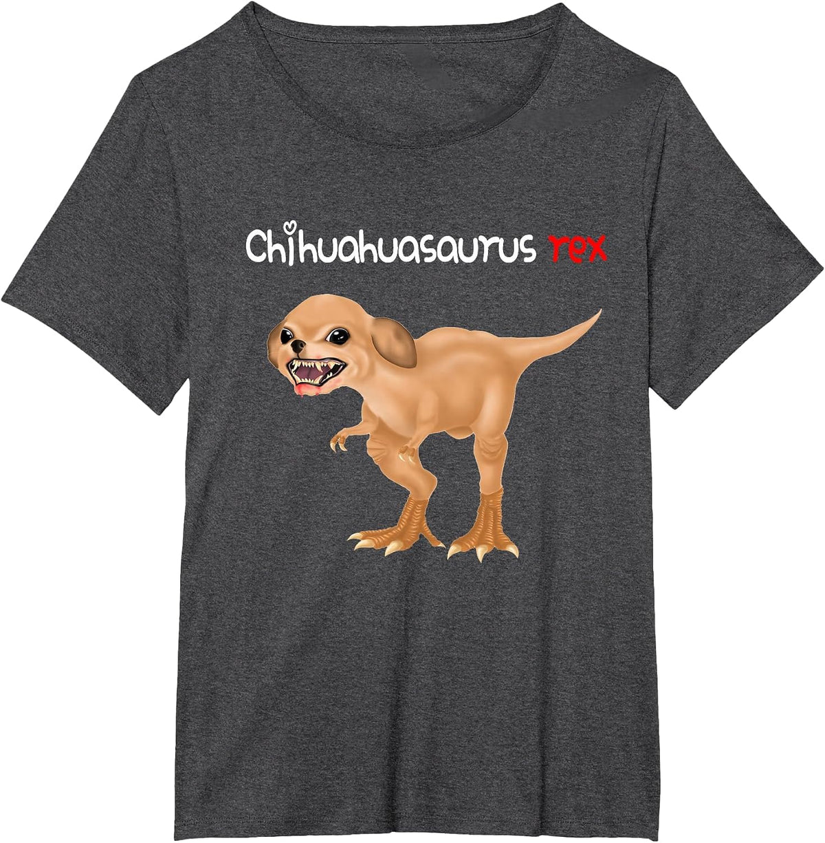 Chihuahua Shirts Chihuahuasaurus Rex T-Shirt - Dark Heather Grey