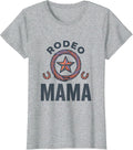Rodeo Mama Cute Cowgirl Birthday Family Matching Party T-Shirt - Heather Grey