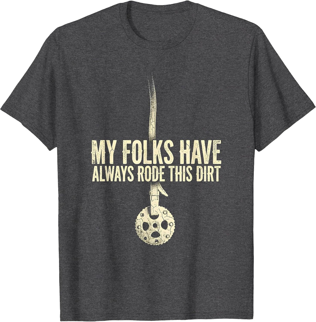 Men's My Folks Have Always Rode This Dirt Boho Western Cowgirl T-Shirt - Dark Heather Grey
