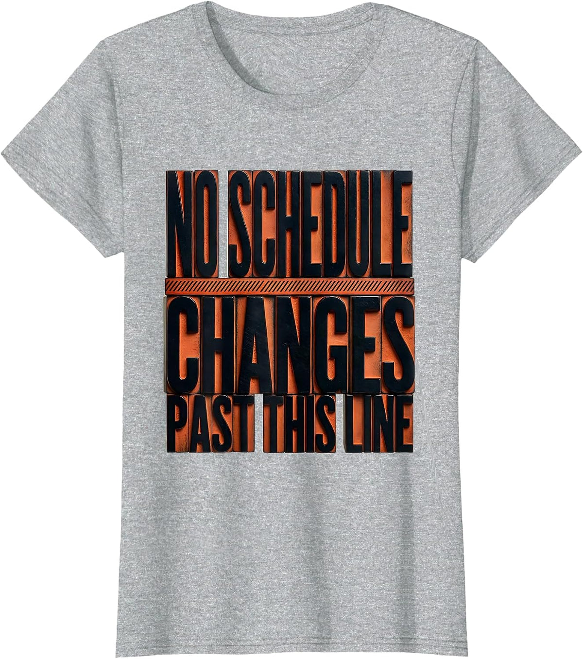 No Schedule Changes Past This Line Groovy School Counselor T-Shirt - Heather Grey