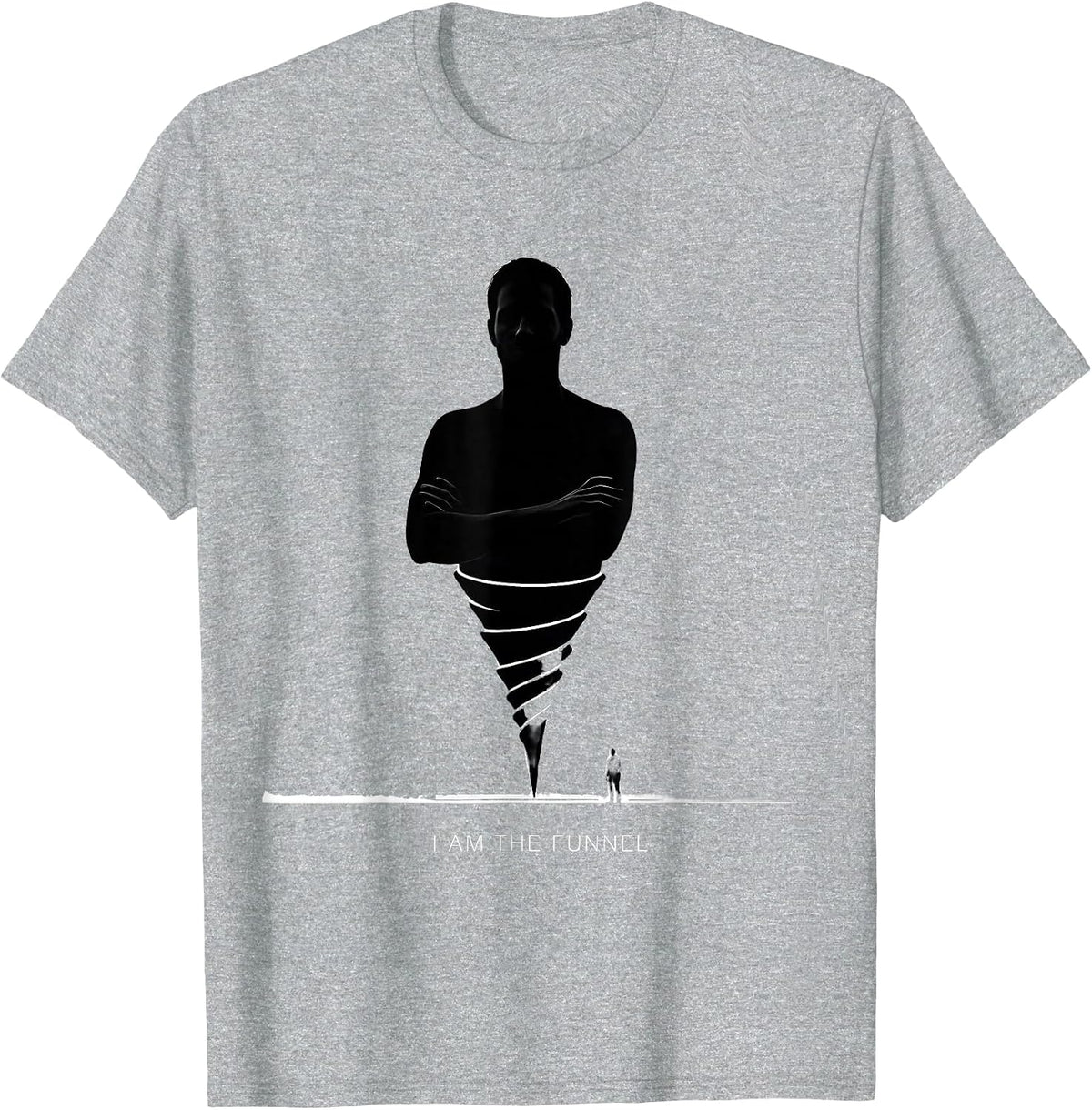 Men's I Am The Funnel Funny Tornado Chaser Meteorology Weather T-Shirt - Heather Grey
