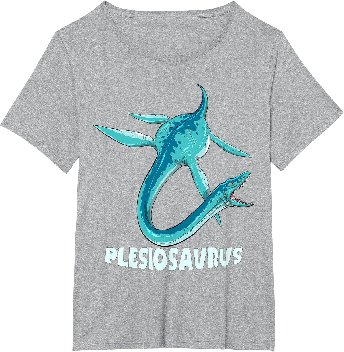 Plesiosaurus Plesiosaur Prehistoric Design T-Shirt - Heather Grey