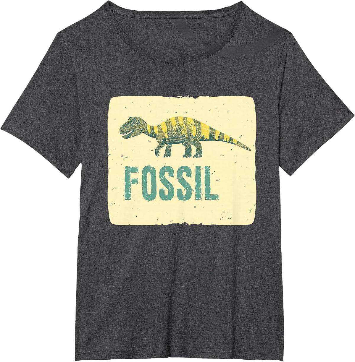 Funny Dinosaur Fossil Costume for Adults and Kids T-Shirt - Dark Heather Grey