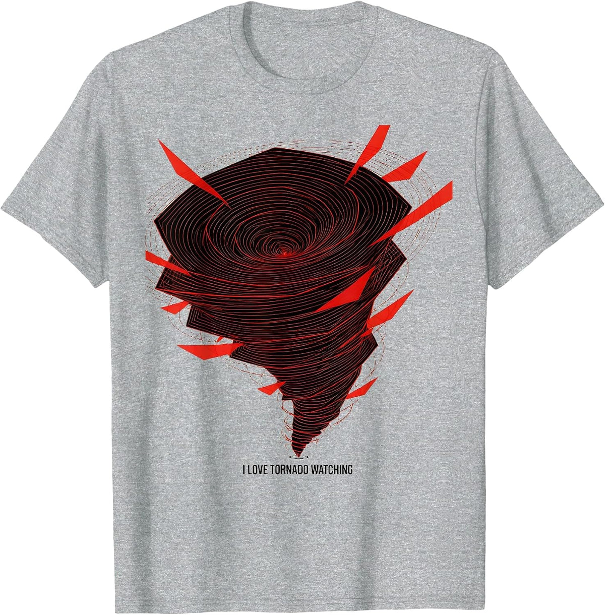 Men's I Love Tornado Watching Constructivist Weather Enthusiast T-Shirt - Heather Grey