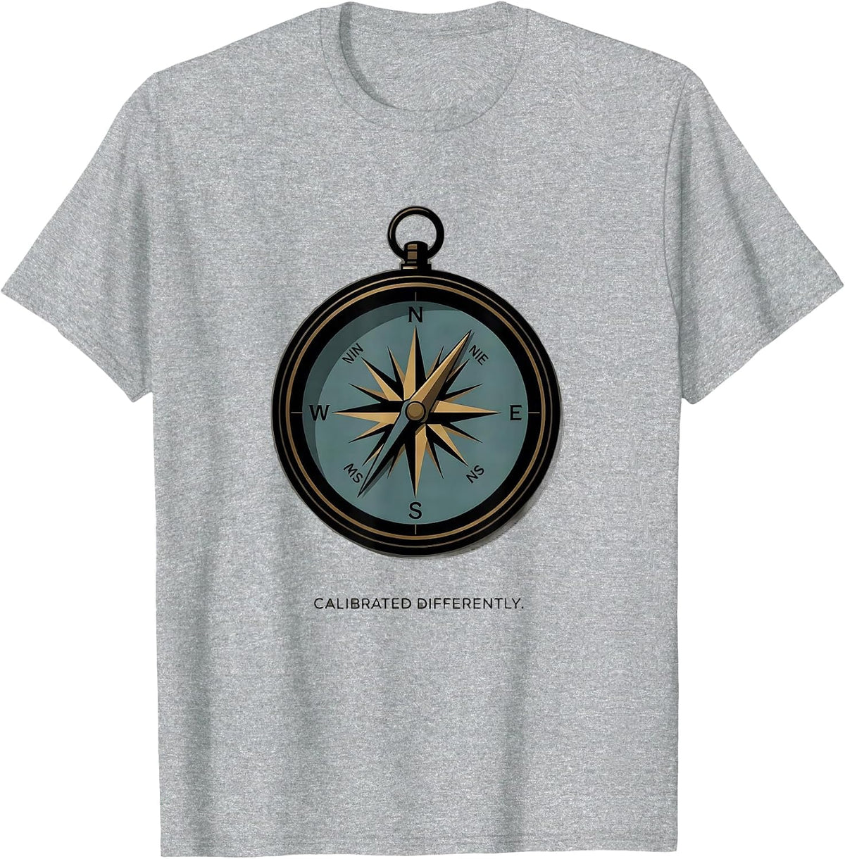 Men's Calibrated Differently Neurodivergent Autism ADHD Awareness T-Shirt - Heather Grey