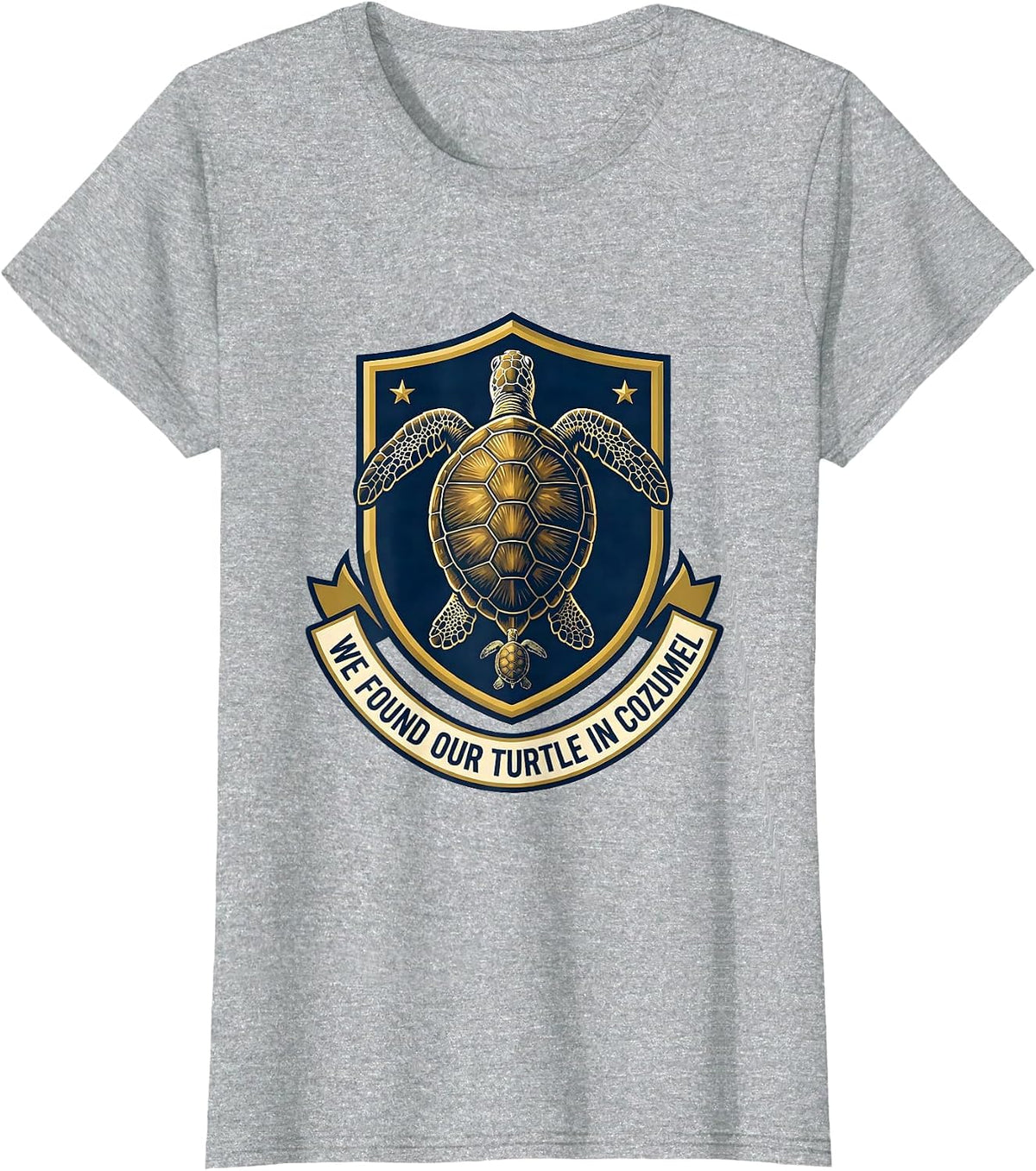 Women's We Found Our Turtle In Cozumel Sea Turtle Ocean Animal Lover T-Shirt - Heather Grey
