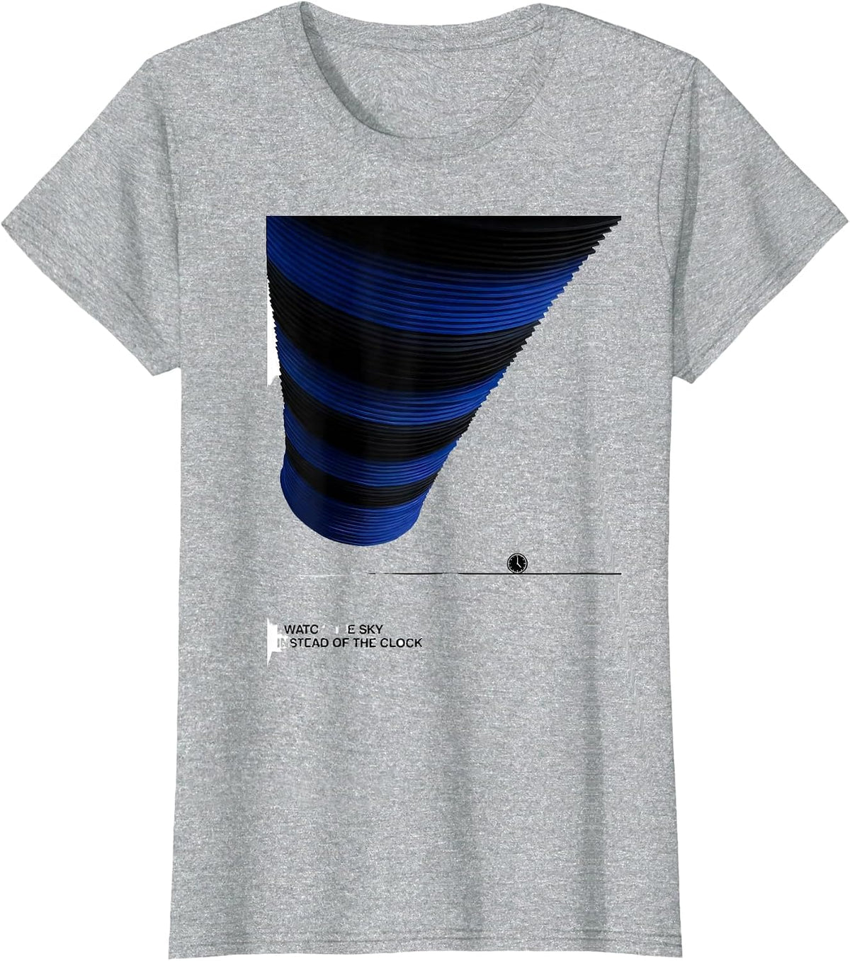 Women's I Watch The Sky Instead Of The Clock Funny Meteorology Gift T-Shirt - Heather Grey
