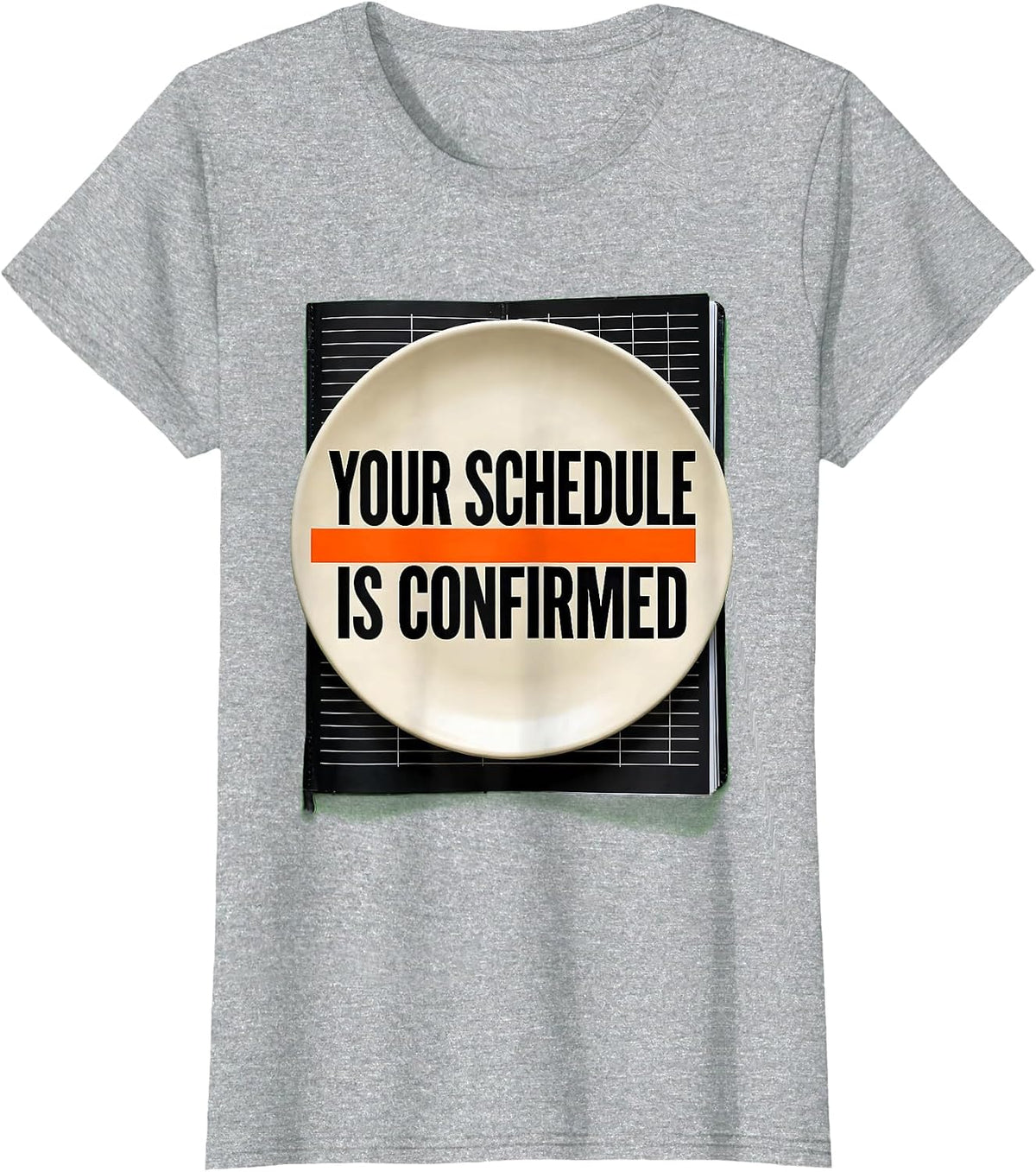 Your Schedule Is Confirmed Groovy School Counselor Schedule T-Shirt - Heather Grey