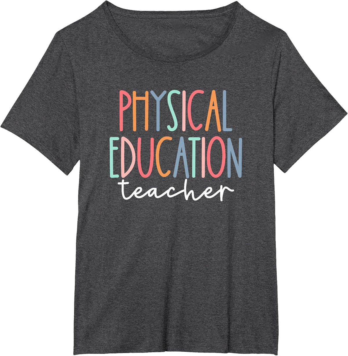 Physical Education Teacher Sports P.E. Back to School T-Shirt - Dark Heather Grey