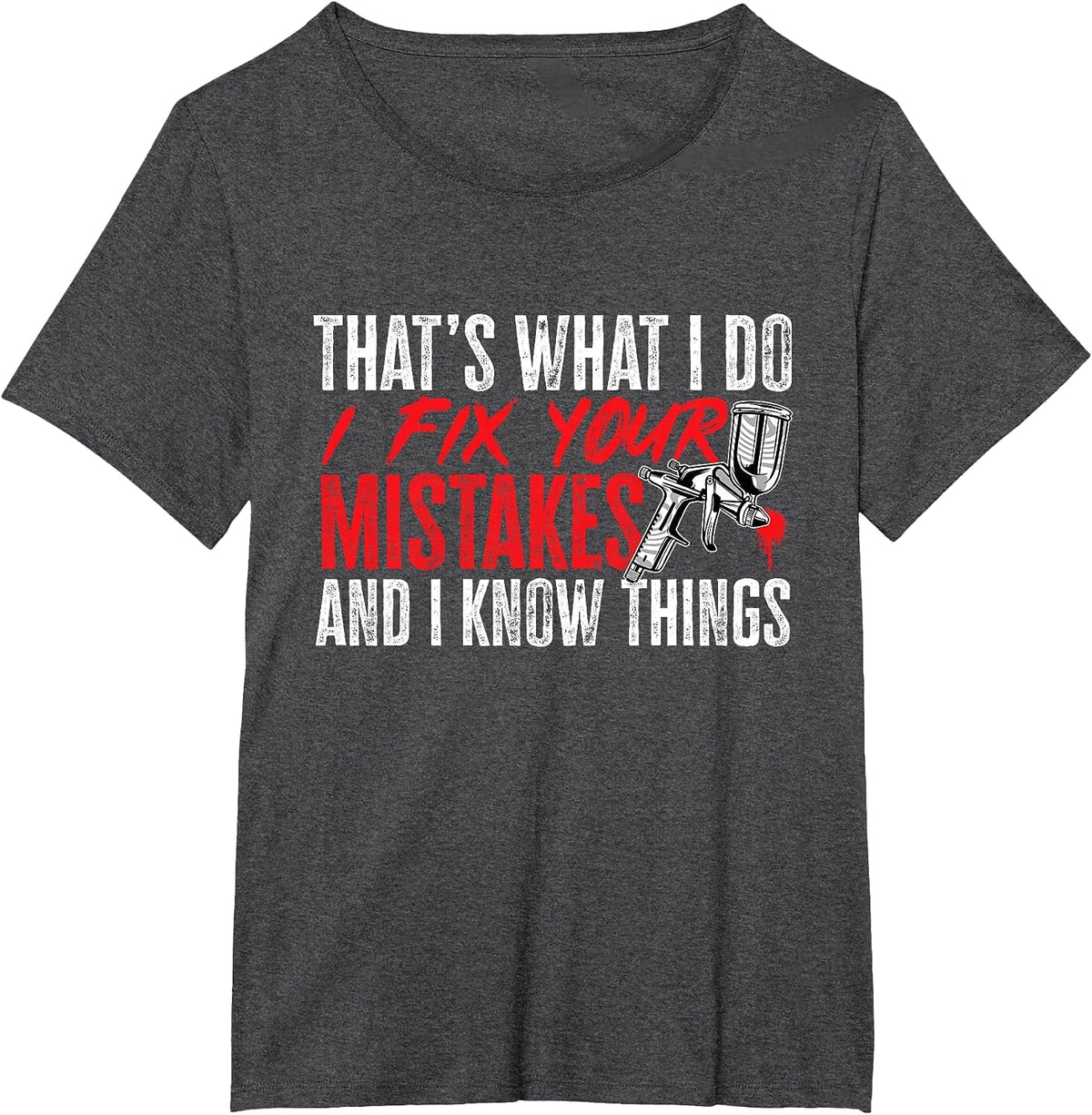 Car Body Painter, Paint T-Shirt - Dark Heather Grey