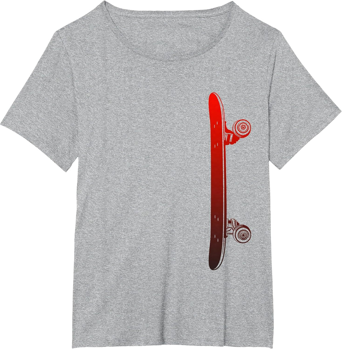 Skateboarding Skateboard Apparel - Skateboarder Skateboard T-Shirt - Heather Grey
