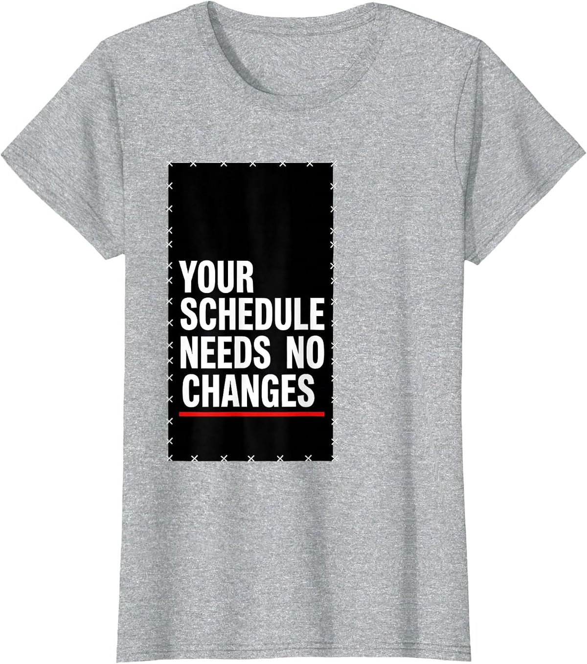 Women's Your Schedule Needs No Changes Retro Groovy School Counselor T-Shirt - Heather Grey