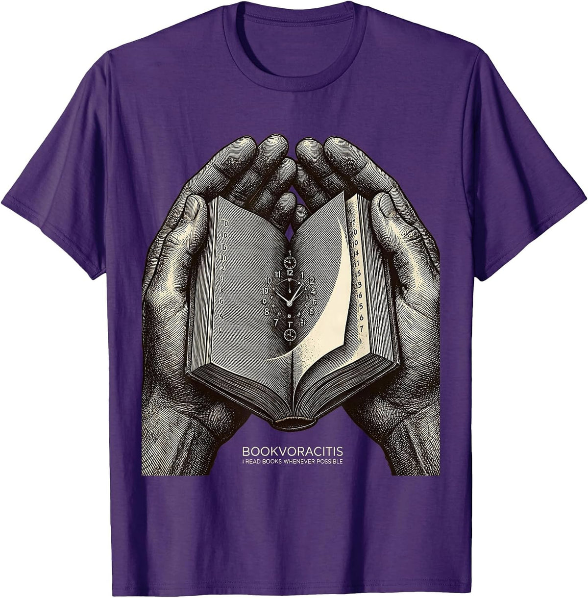 Men's Bookvoracitis I Read Books Whenever Possible Bookworm T-Shirt - Purple