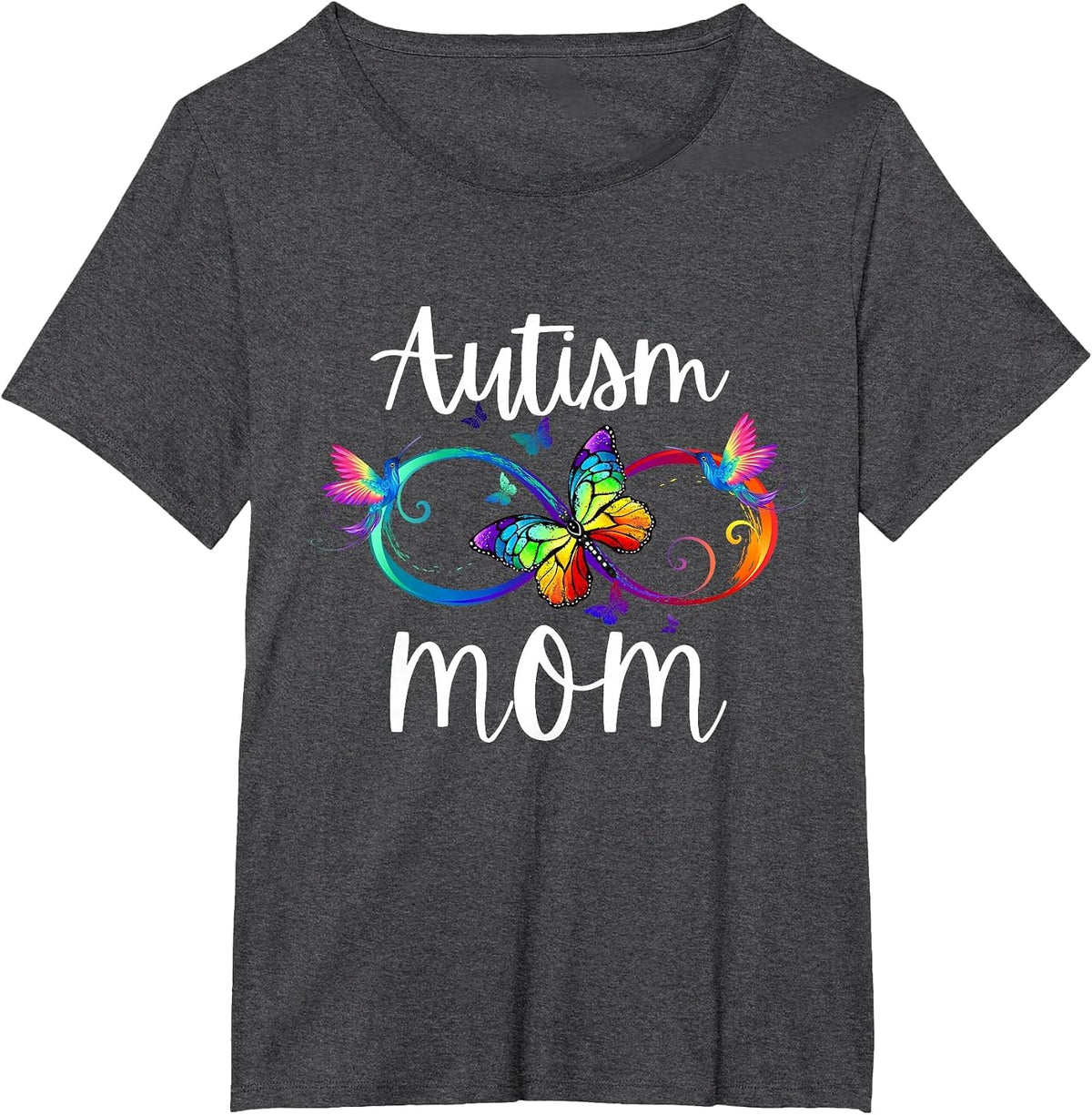 Autism Mom Neurodiversity ADHD ASD Autism Awareness T-Shirt - Dark Heather Grey