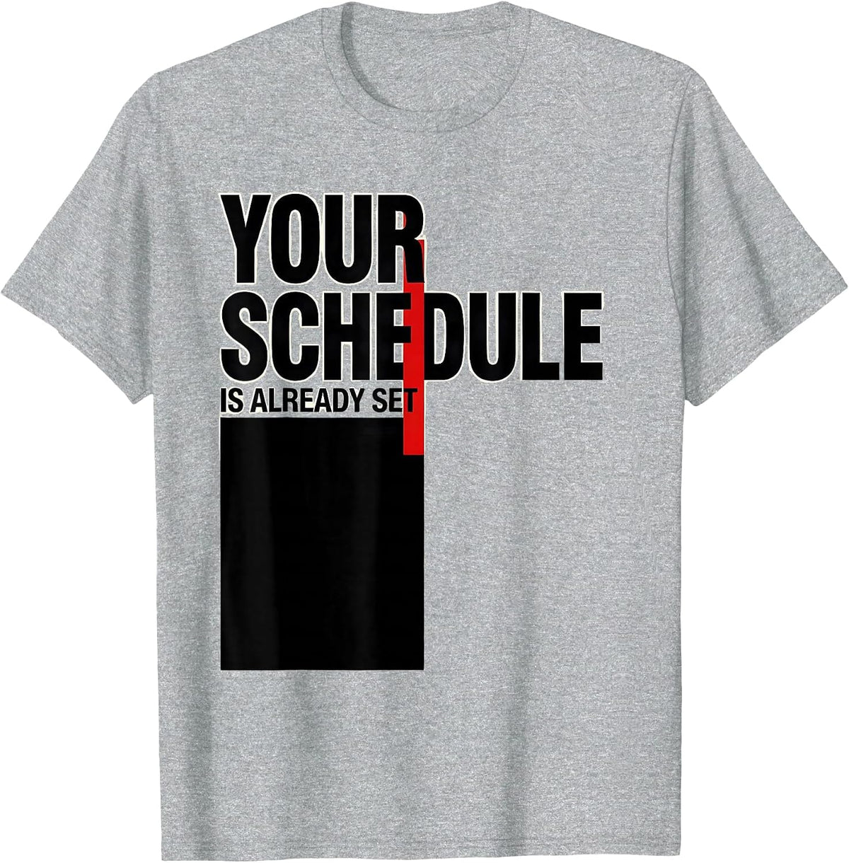 Men's Your Schedule Is Already Set Groovy Vintage School Counselor T-Shirt - Heather Grey