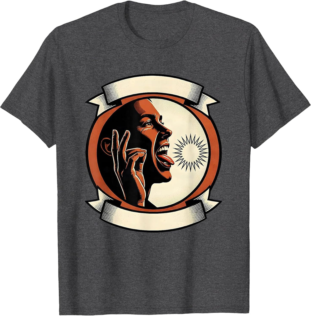 Men's Confident Speech Language Pathologist SLP Cute Retro T-Shirt - Dark Heather Grey